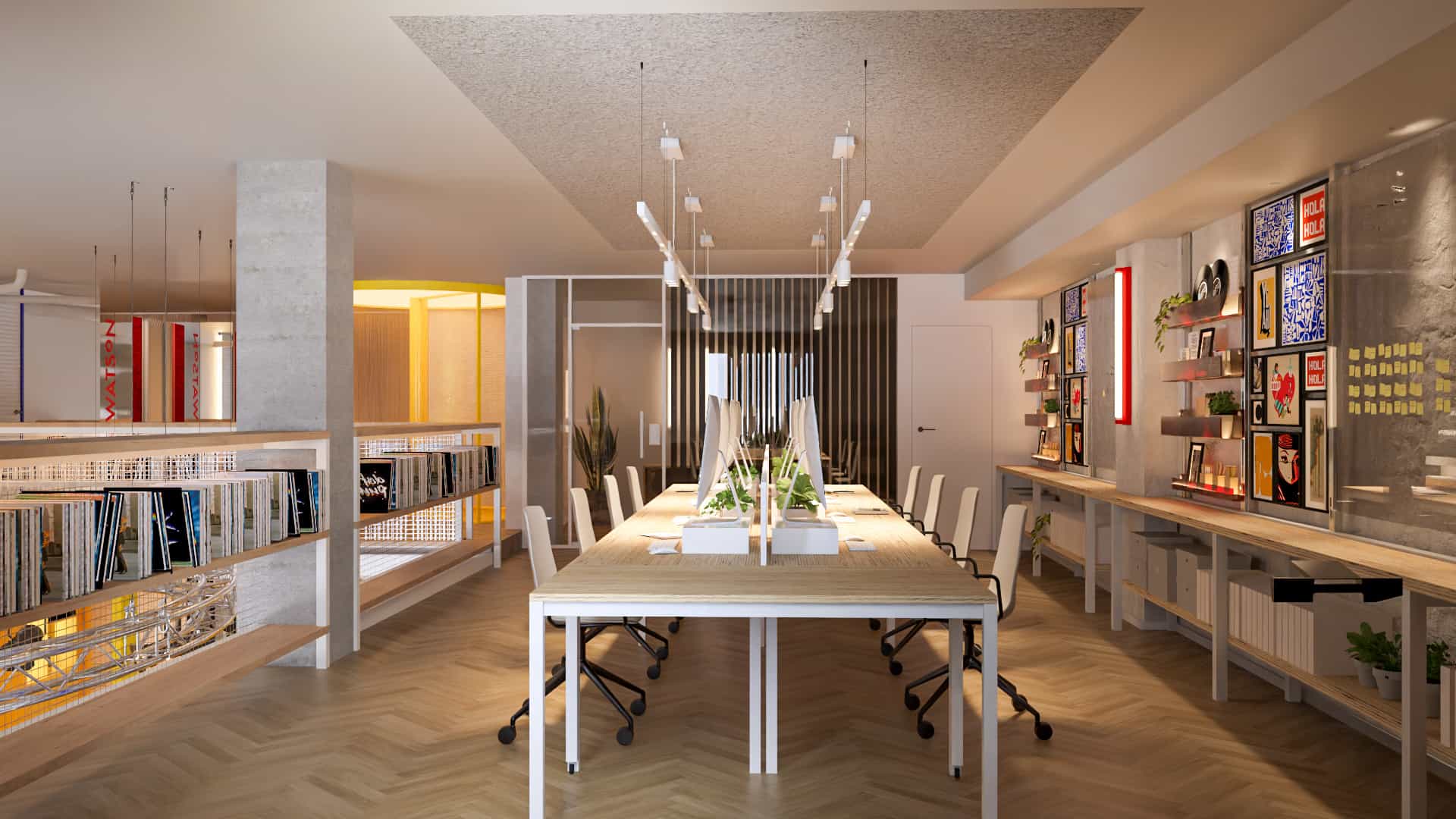 Mobiliario contract para espacios de trabajo intensivo en Doctor Watson, con sillería operativa en tela transpirable que garantiza el confort durante la jornada laboral.