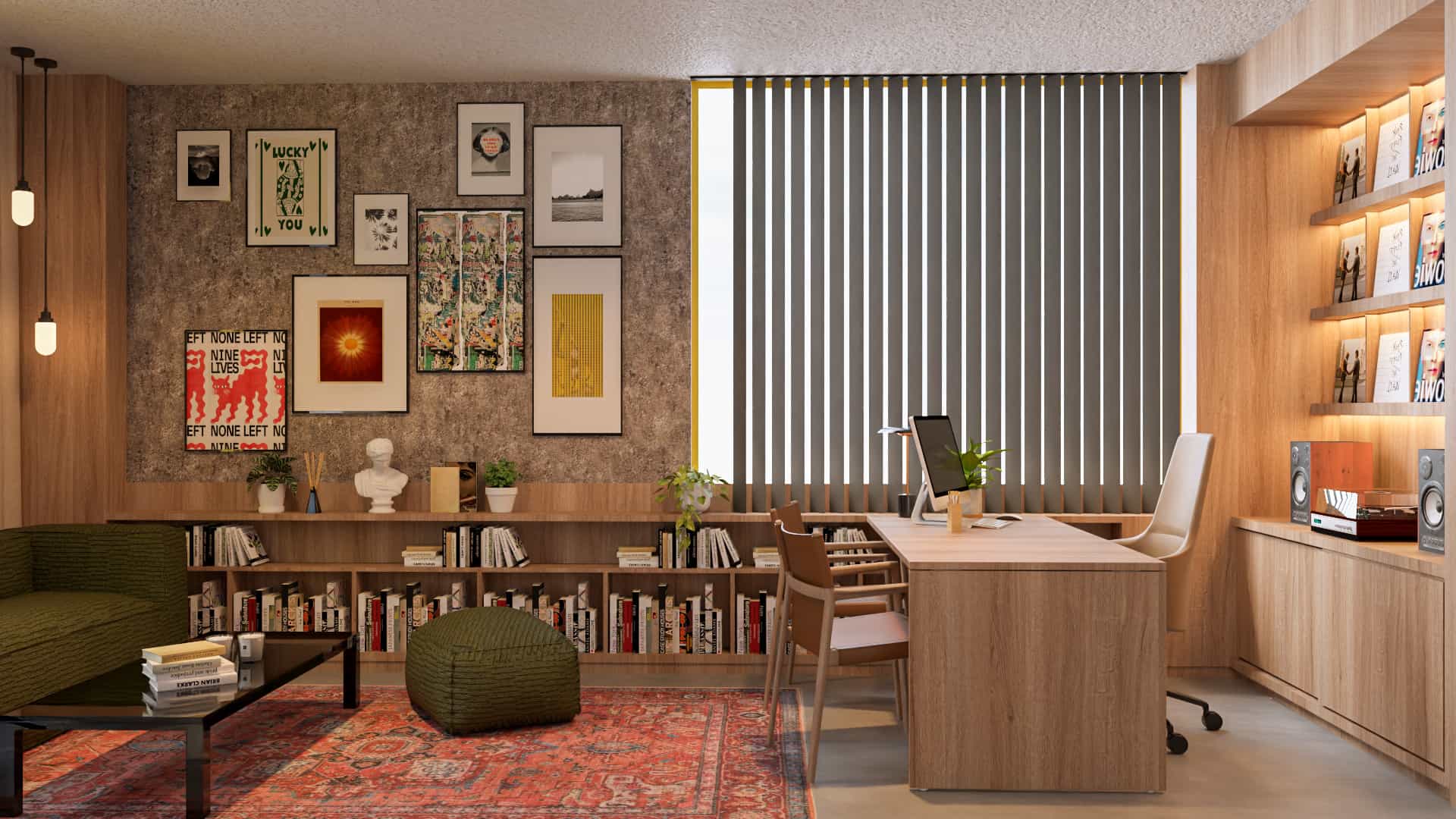 Despacho directivo en la Agencia Doctor Watson equipado con la silla de alta dirección de la serie Executive de la firma De La Oliva para máxima ergonomía postural.